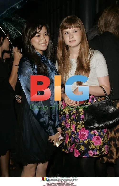 Katie Leung and Bonnie Wright at 'Bourne Ultimatum' Premiere