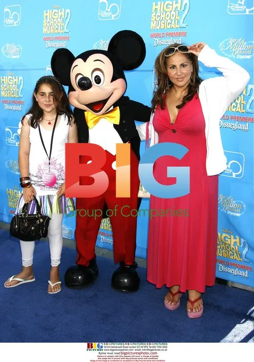 Kathy Najimy & daughter at "High School Musical 2" premiere