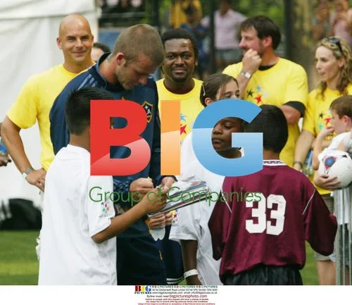 David Beckham at Youth Soccer Clinic