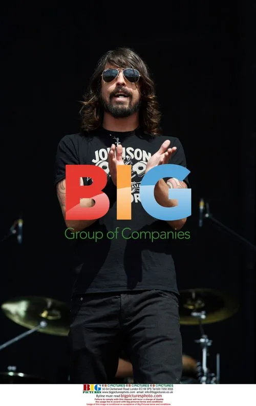 Dave Grohl of Foo Fighters Performing at V Festival