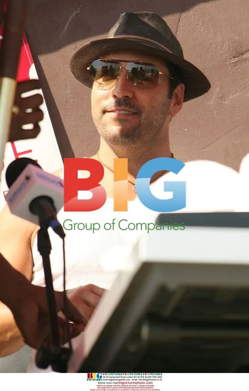 Jeremy Piven at Paris Hilton's beach party