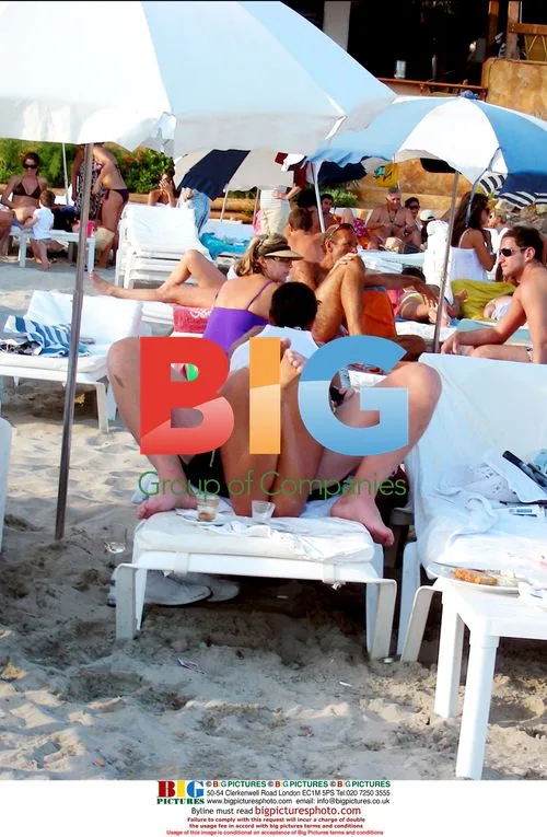 Boris Becker and girlfriend in Ibiza