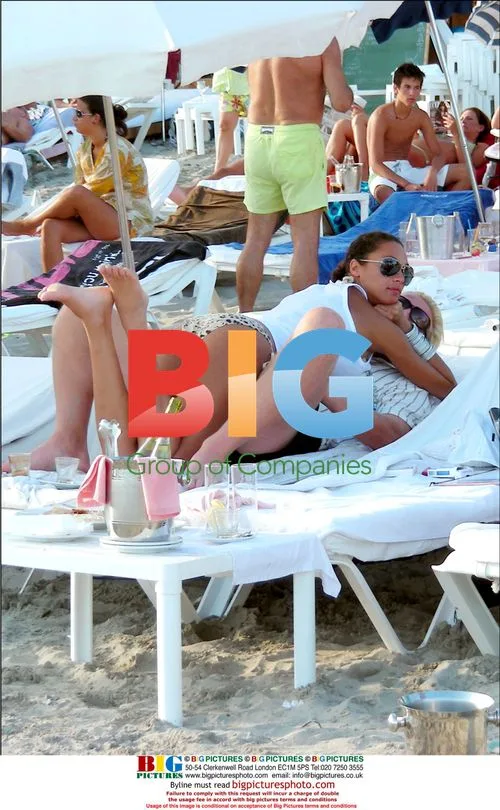 Boris Becker and girlfriend cuddle in Ibiza