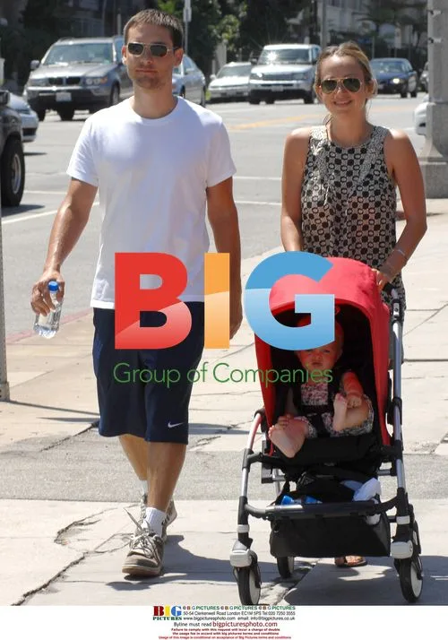 Tobey Maguire and family out in LA