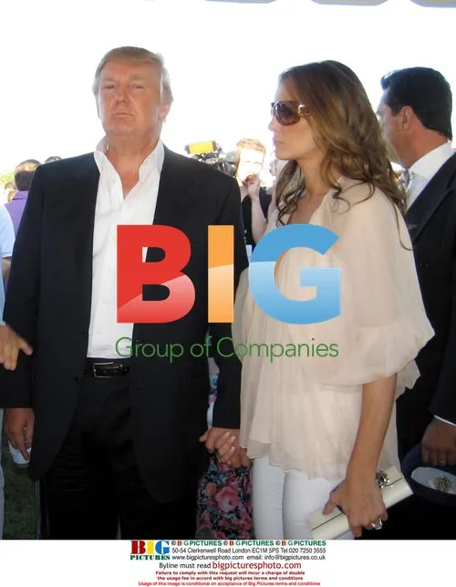 Donald and Melania Trump at Mercedes-Benz Challenge Cup