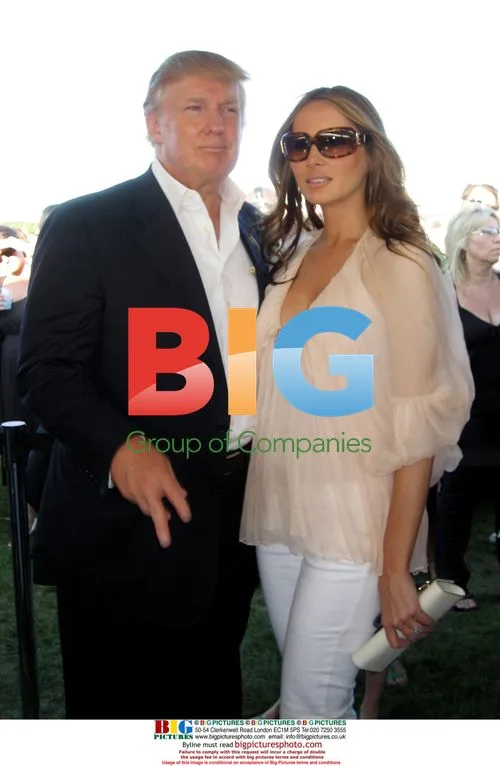 Donald and Melania Trump at Mercedes-Benz Polo Cup