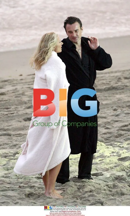 Julian McMahon and Joely Richardson film romantic scene