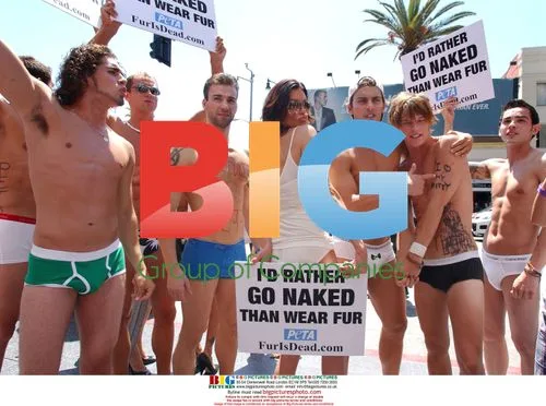 Janice Dickinson and Models Join PETA Protest