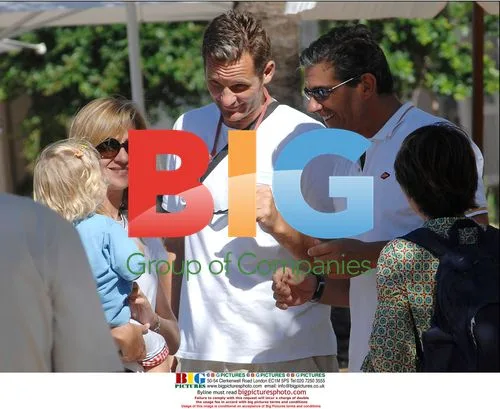 Princesses Cristina and Elena of Spain with Families