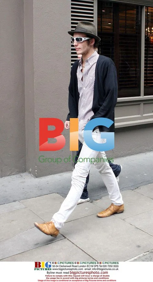 Blake Fielder-Civil seen leaving hotel in London