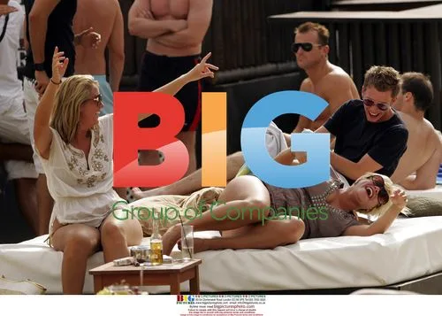 Calum Best, Danielle Lloyd, Nikki Grahame, Jade Goody and Michelle Heaton in Spain