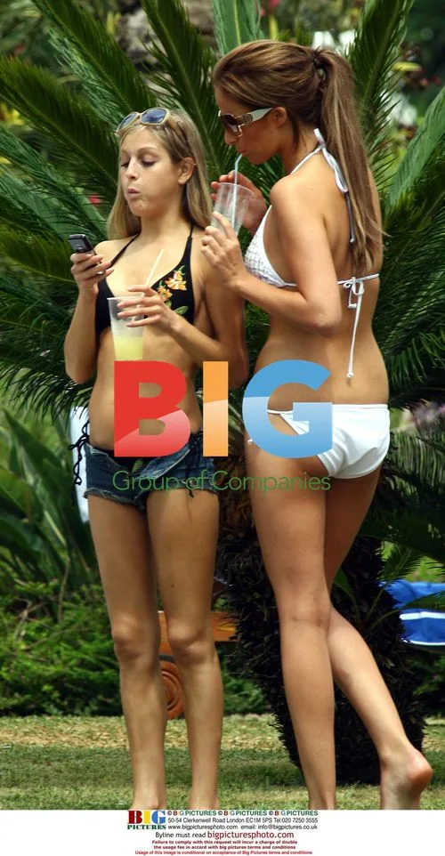 Big Brother stars Chantelle and Nikki in Formentera