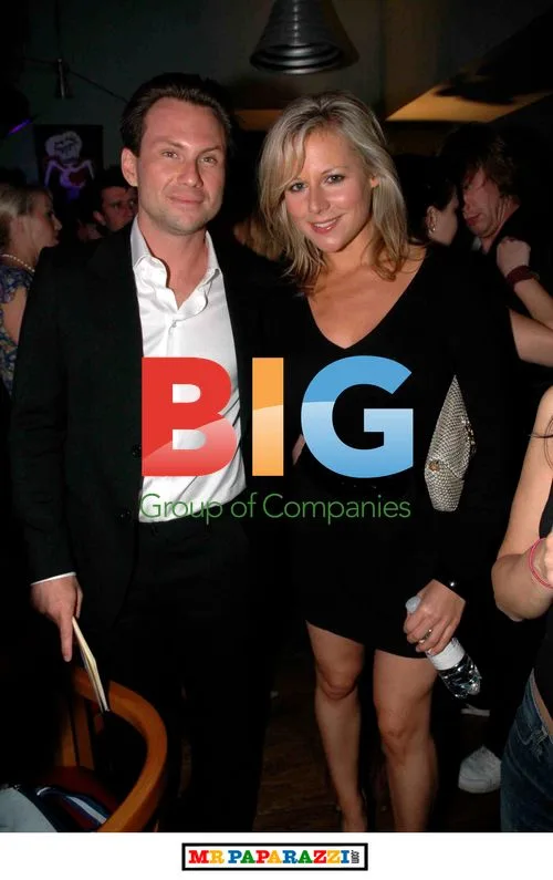Abi Titmuss and Christian Slater at Edinburgh Comedy Awards