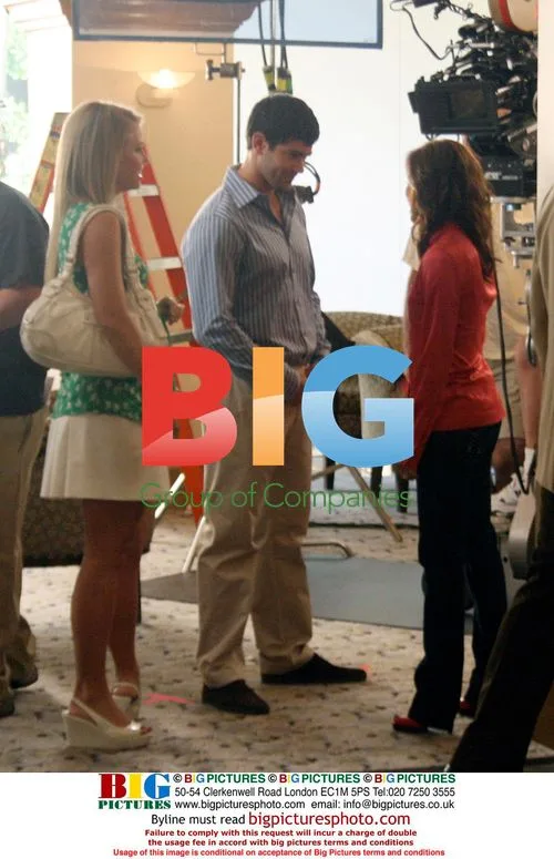 Eva Longoria, Ricardo Chavira, and Jesse Metcalf on Desperate Housewives Set