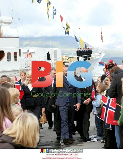 Crown Prince Haakon and Princess Mette-Marit visit school and camp in Norway