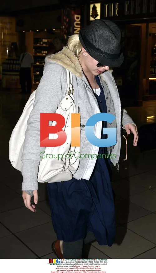 Scarlett Johansson departs Heathrow for NY