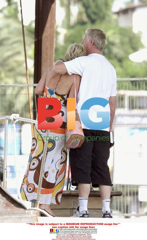 Chris Tarrant seen with girlfriend Jane Bird in Italy
