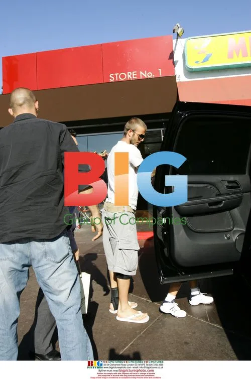 David Beckham and Son Brooklyn Shopping
