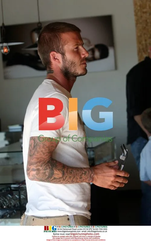 David Beckham and Son Brooklyn Shopping