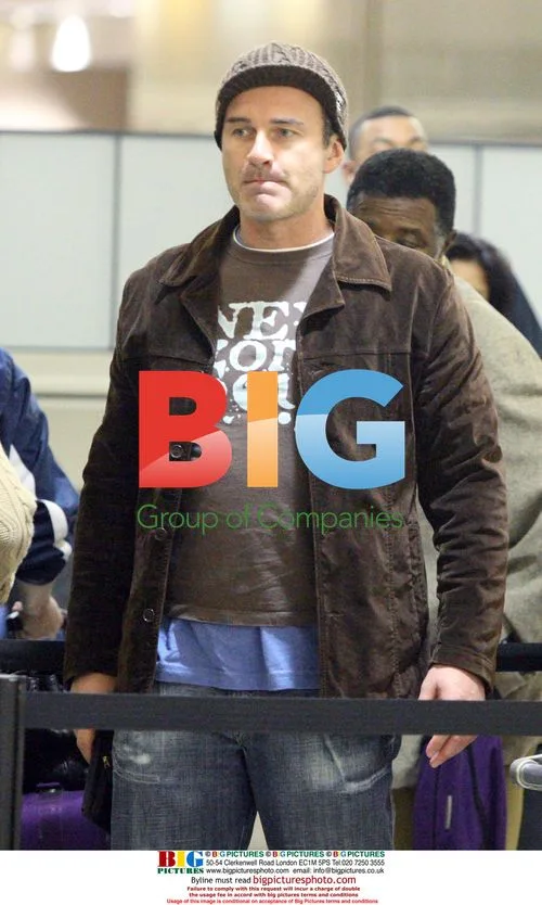 Julian McMahon and Family Depart LAX