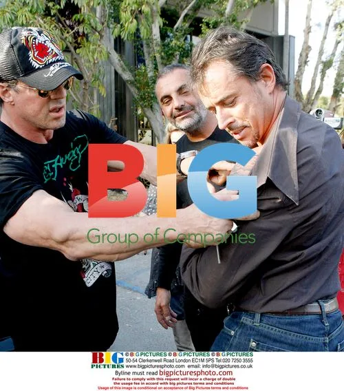 Sylvester Stallone at Christian Audigier Warehouse