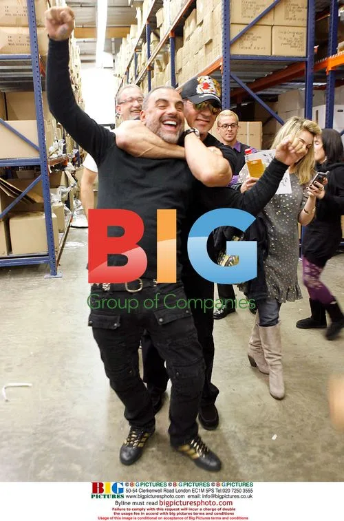 Sylvester Stallone Visits Christian Audigier Warehouse