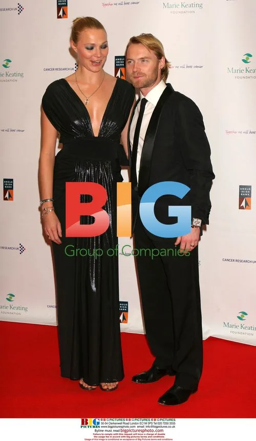 Ronand Keating and Jodie Kidd at Emeralds and Ivy Ball