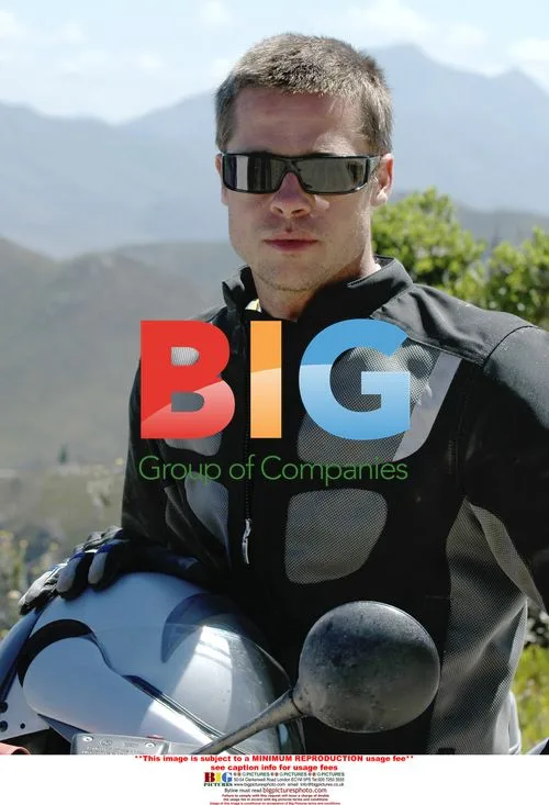 Brad Pitt tries out BMW motorcycle
