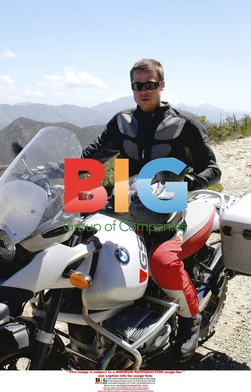 Brad Pitt Tests BMW Motorcycle in Cape Town