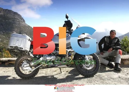 Brad Pitt Tries BMW Motorcycle in Cape Town