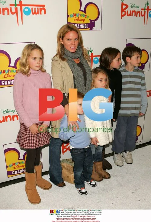 Louise Adams with Children at Bunnytown Party