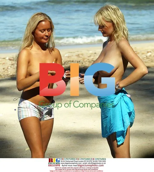 Models Anna Taverner and Michelle Marsh Relaxing in France