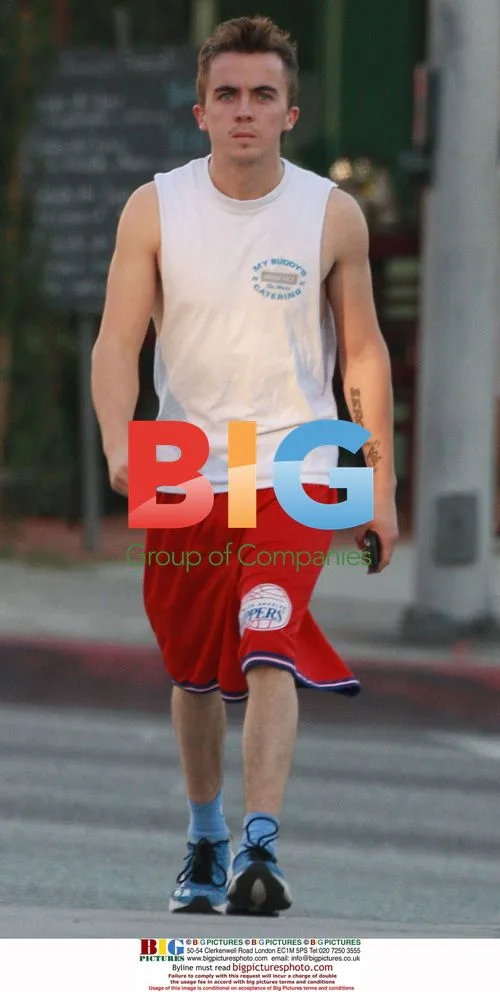 Frankie Muniz after gym workout
