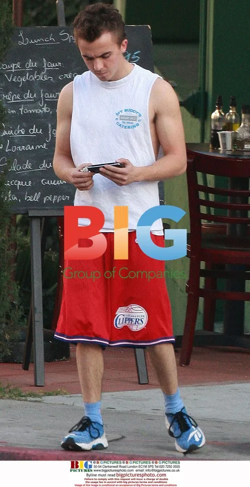 Frankie Muniz after workout