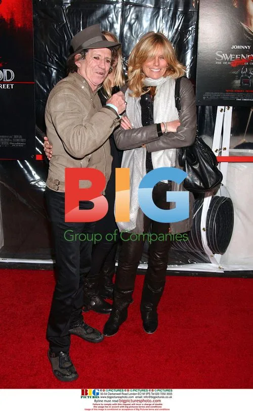 Keith Richards and Patti Hansen at 'Sweeney Todd' Premiere