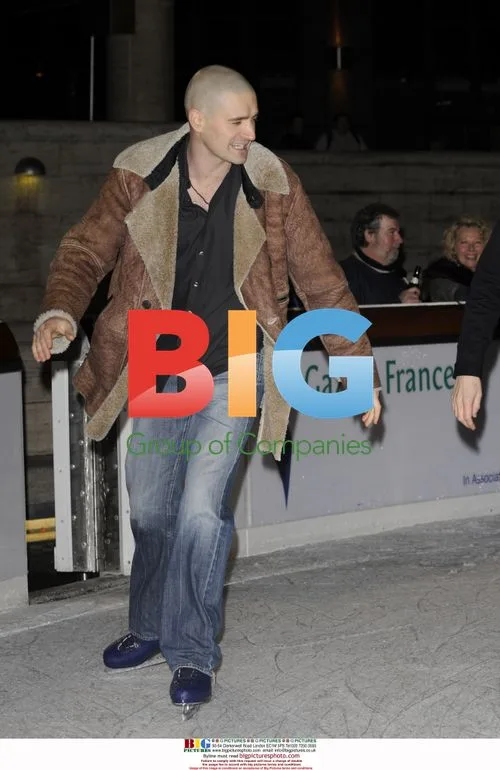 Holby City cast ice skating party