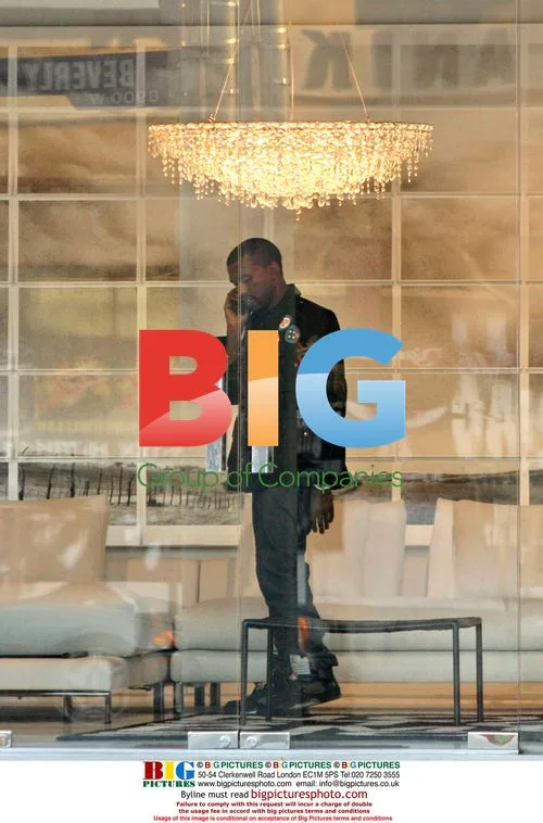 Kanye West Shops on Beverly Blvd.