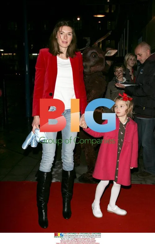 Jools Oliver and daughter at Snowman press night
