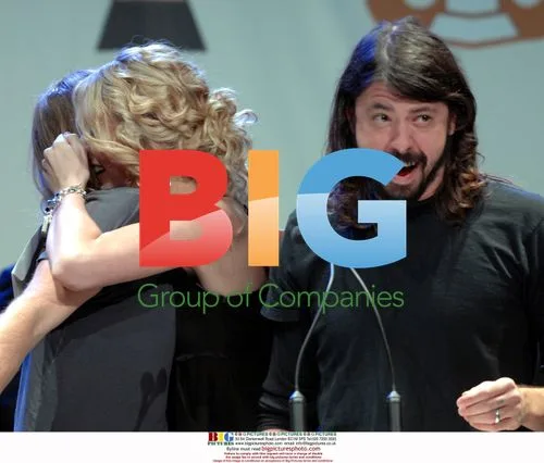 Taylor Swift Greets Foo Fighters at Grammy Noms