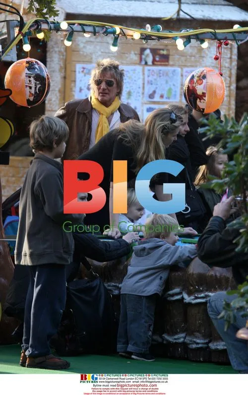 Rod Stewart and Penny Lancaster at French Riviera Funfair