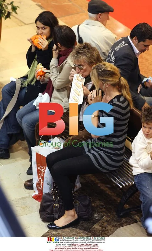 Rod Stewart and Penny Lancaster Christmas Shopping