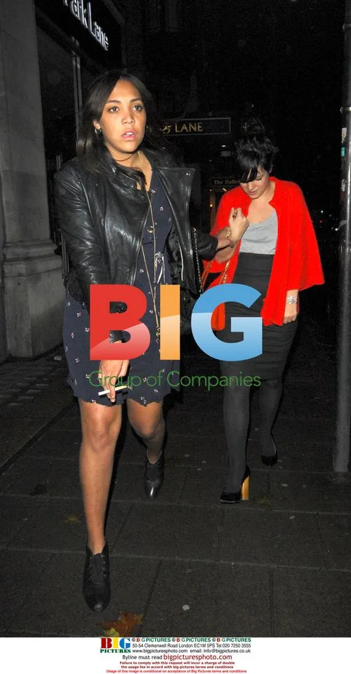 Lily Allen enjoys night out with friends