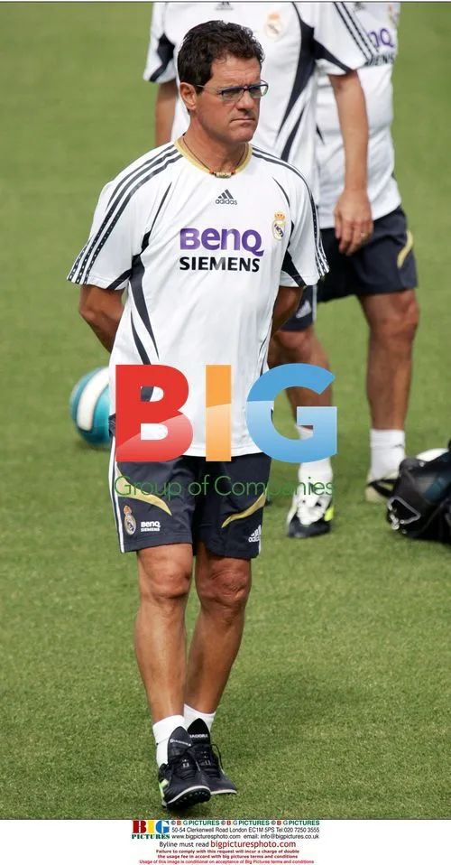 Fabio Capello at Real Madrid Training