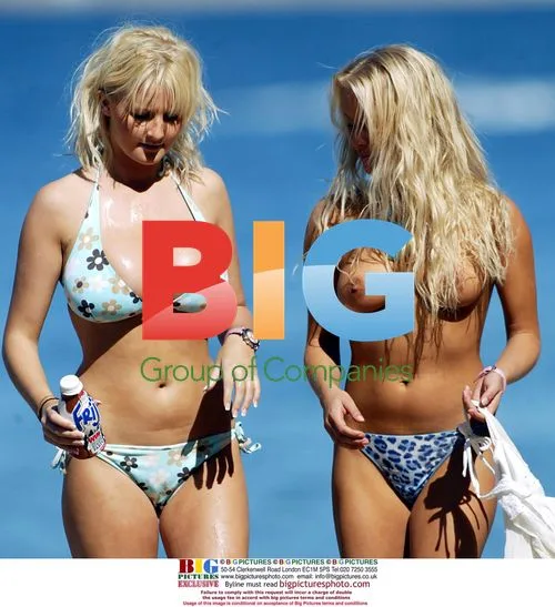 Models Anna Taverner and Michelle Marsh during holiday