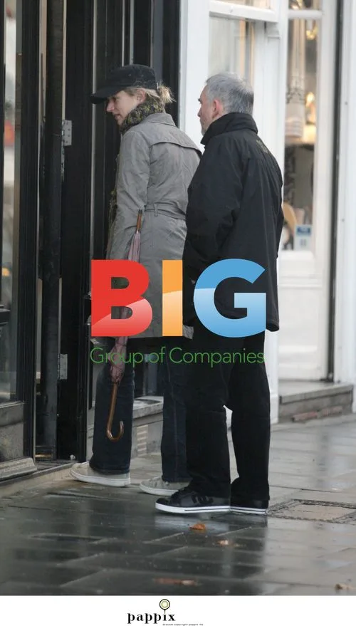 Denis Lawson and younger companion in London