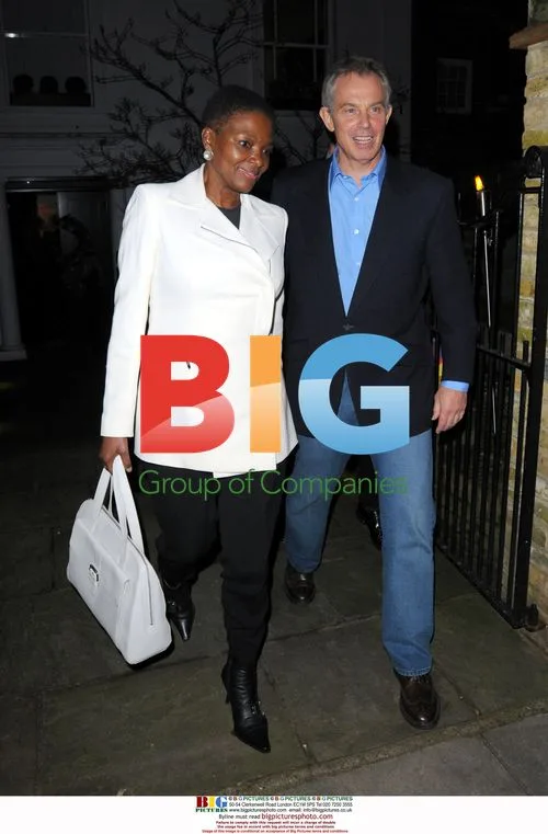 Tony Blair & Valerie Amos at Matthew Freud's Party