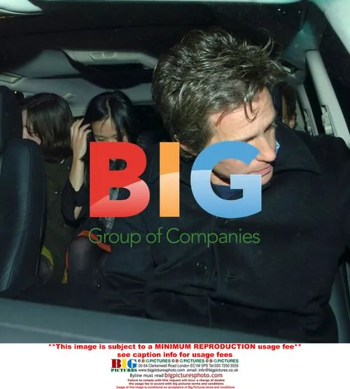 Hugh Grant and friends leave London restaurant