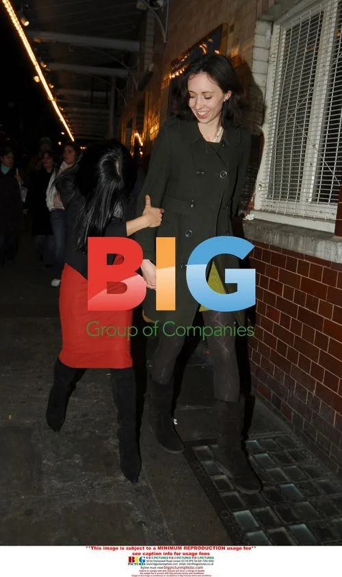 Hugh Grant and friends leave restaurant