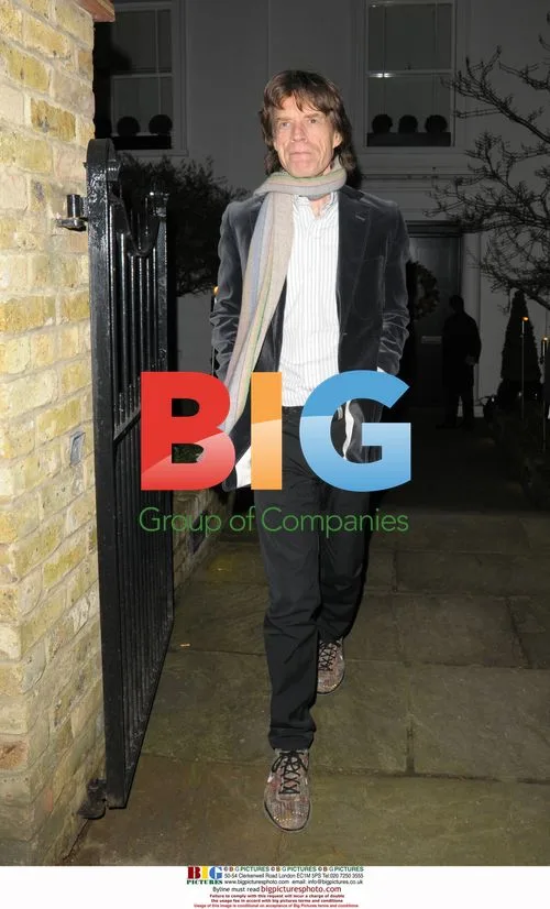 Mick Jagger at Matthew Freud's Christmas Party