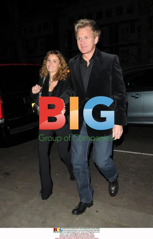 Gordon Ramsay at Matthew Freud"s Christmas Party